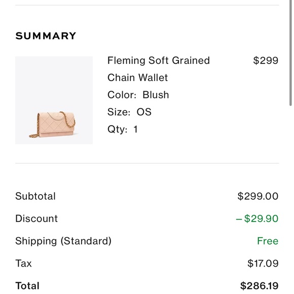 Tory Burch Fleming Soft Grained Wallet Chain Bag like 🆕 - Picture 9 of 11